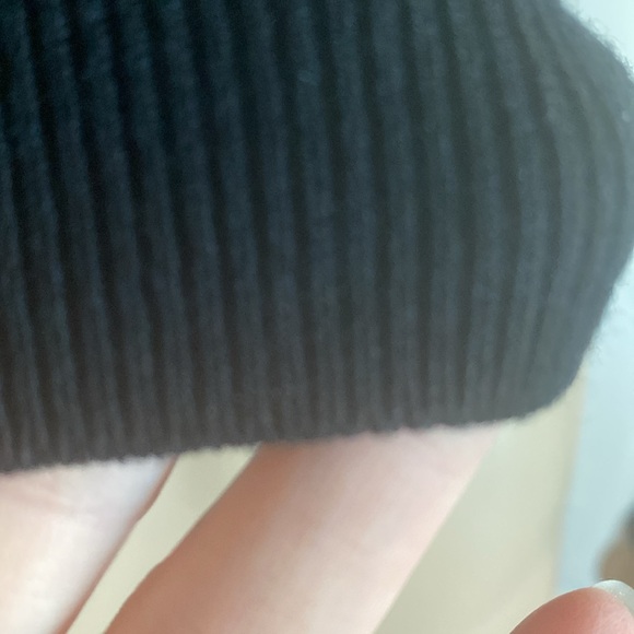 Zara - Black Ribbed Turtleneck Sweater Sz M - Picture 5 of 12